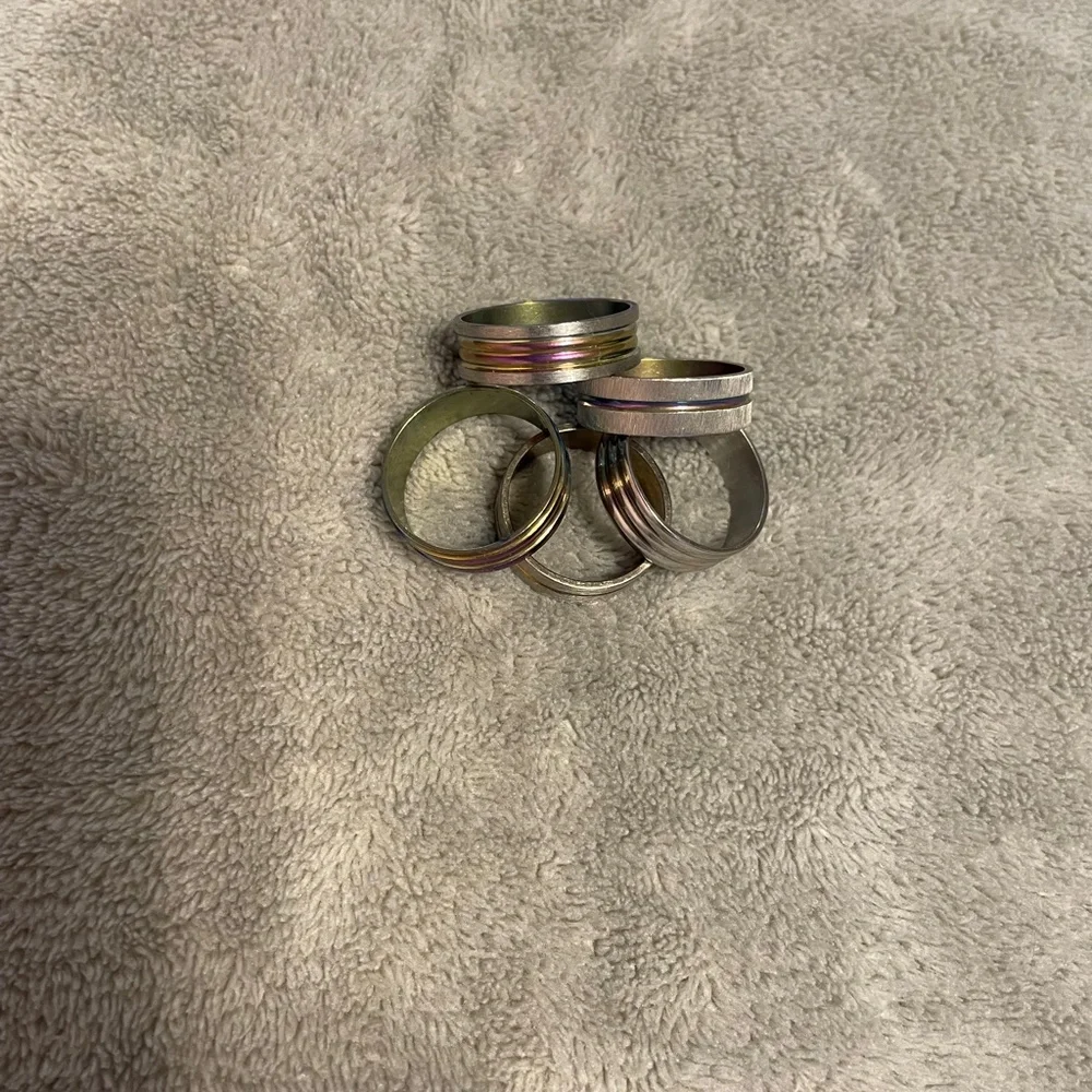 Men’s Fashion Rings Set of 5 Size 11